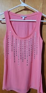 Express pink sleeveless top